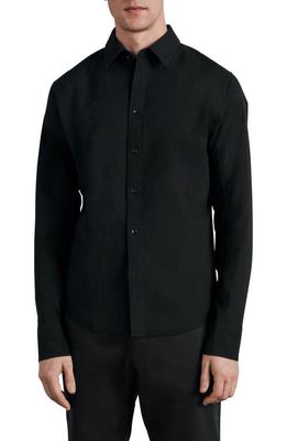 rag & bone ICONS Fit 2 Slim Fit Engineered Button-Up Shirt in Black