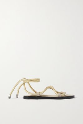 rag & bone - Infinity Rope And Leather Sandals - Black