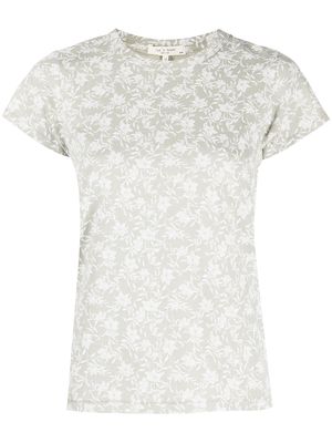 Rag & Bone Julie floral-print organic cotton T-shirt - Green