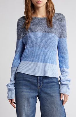 rag & bone Kati Colorblock Sweater in Blue Multi