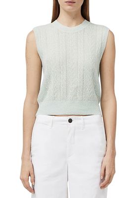 rag & bone Kyle Cable Sweater Vest in Mint
