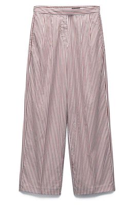 rag & bone Lacey Stripe Cotton Pants in Brown Stripe