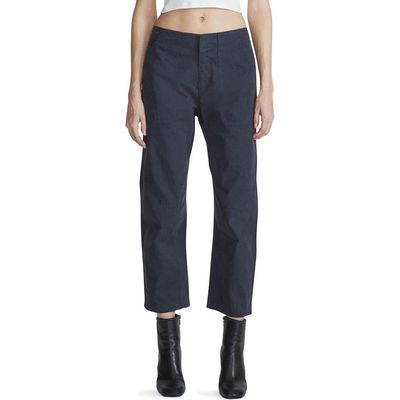 rag & bone Leyton Crop Cotton Work Pants in Salute at Nordstrom, Size 8