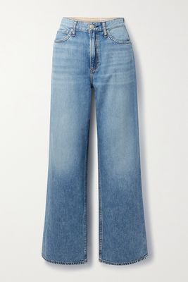 rag & bone - Logan High-rise Wide-leg Jeans - Blue