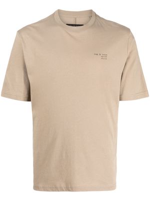 rag & bone logo-print T-shirt - Brown