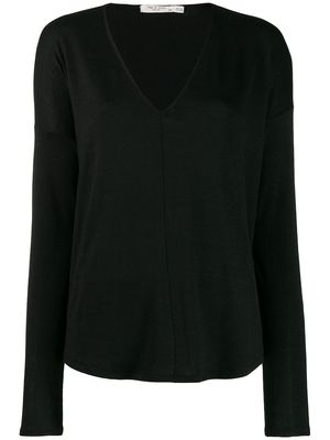rag & bone long-sleeve fitted sweater - Black