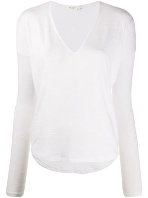 rag & bone loose fit sweater - White