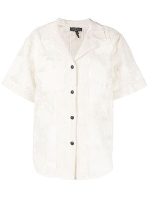 Rag & Bone Mare mesh shirt - Neutrals