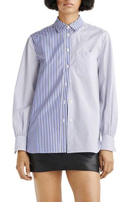 rag & bone Maxine Multistripe Shirt in Blumlti