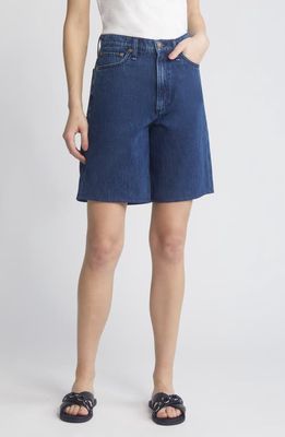 rag & bone Mckenna High Waist Denim Bermuda Shorts in Ari