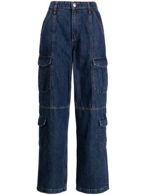 rag & bone mid-rise cargo jeans - Blue