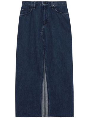 rag & bone mid-rise denim skirt - Blue