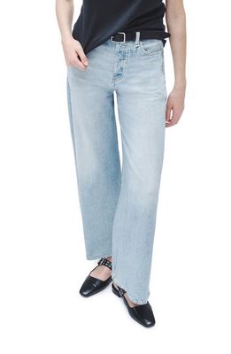 rag & bone Miramar Sofie Trompe L'Oeil High Waist Wide Leg Jeans in Meadowblue