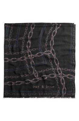 rag & bone Pea Chain Scarf in Black