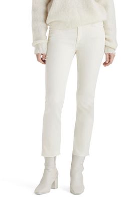 rag & bone Peyton Mid Rise Ankle Bootcut Jeans in Ecru