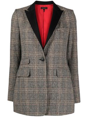 rag & bone plaid-check pattern single-breasted blazer - Brown