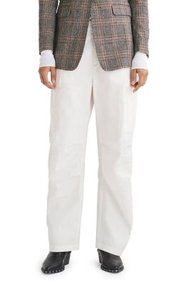 rag & bone Porter Cotton Cargo Pants in White at Nordstrom, Size 00