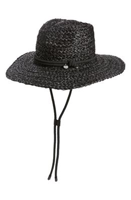 rag & bone Raffia Straw Hat in Black at Nordstrom, Size Small