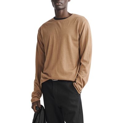 rag & bone Reid Slim Fit Sweater in Brown