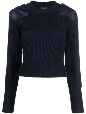 Rag & Bone ribbed crew neck sweater - Blue