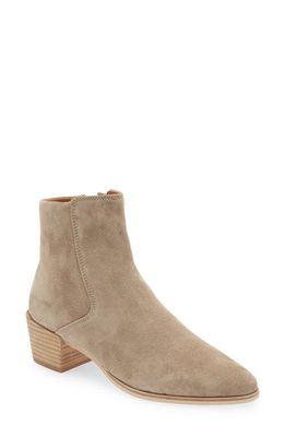 rag & bone Rover Zip Bootie in Warm Grey Suede