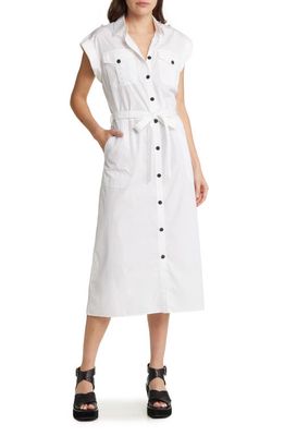 rag & bone Roxanne Cotton Midi Shirtdress in White