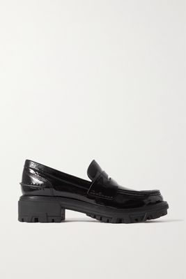 rag & bone - Shiloh Patent-leather Loafers - Black