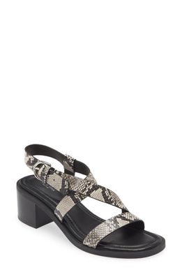 rag & bone Snakeskin Embossed Slingback Sandal in White Snake at Nordstrom, Size 7Us