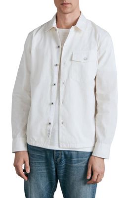 rag & bone Stanton Cotton Shirt Jacket in Lily White at Nordstrom, Size Small