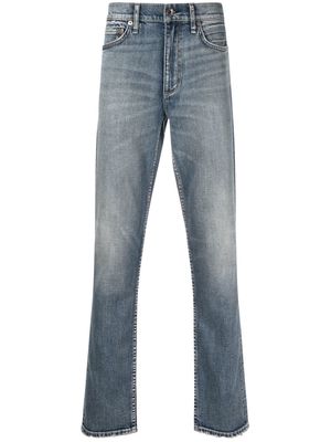 rag & bone stonewashed straight-leg jeans - Blue