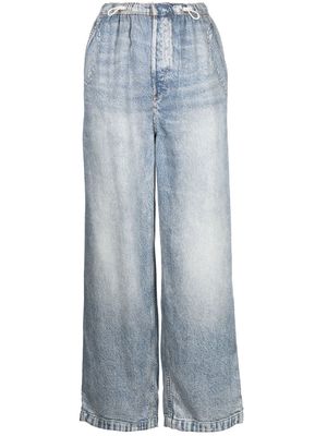 rag & bone straight-leg Tencel™ trousers - Blue