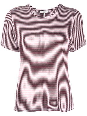 Rag & Bone stripe-print T-shirt - Red