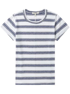 rag & bone striped cotton T-shirt - White