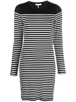 rag & bone striped knitted dress - Black
