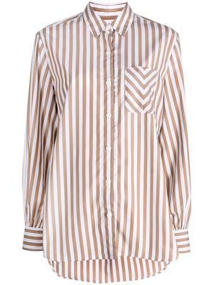rag & bone striped long-sleeve shirt - Brown
