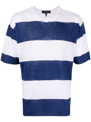 rag & bone striped short-sleeve jumper - Blue