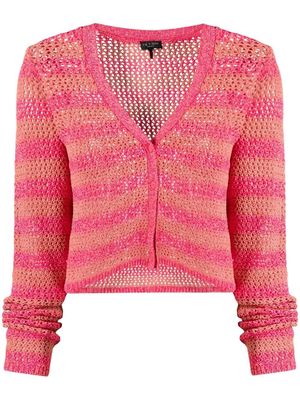 Rag & Bone striped V-neck cardigan - Pink