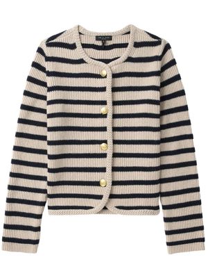 rag & bone striped wool-blend jumper - Neutrals