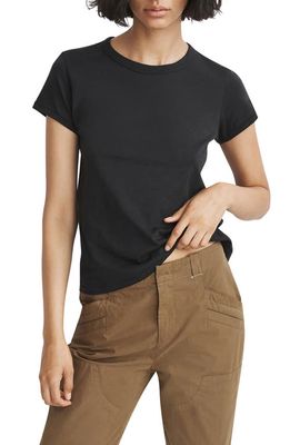 rag & bone The Slub Tee in Black