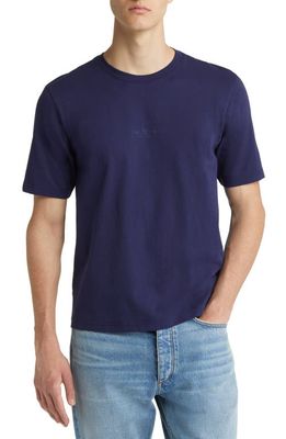 rag & bone Theo Organic Cotton Graphic T-Shirt in Dark Blue