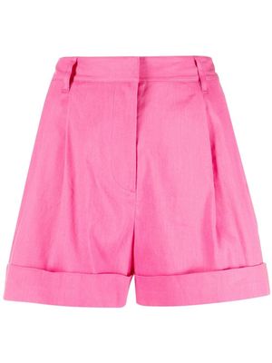 Rag & Bone turn-up straight-leg shorts - Pink