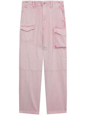 rag & bone washed cargo cotton trousers - Pink