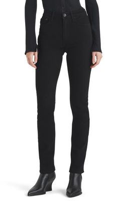 rag & bone Wren High Waist Slim Jeans in Black