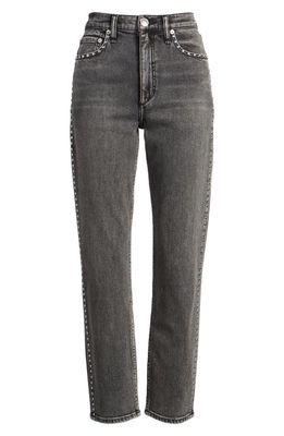 rag & bone Wren Stud Stretch Slim Fit Jeans in Serjewel