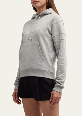 Raglan Hoodie with Logo Embroidery