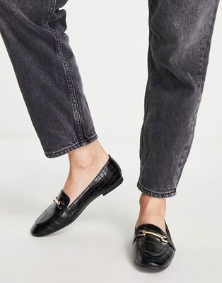 RAID Athen flat loafers in black