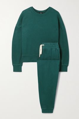 Rails - Alice Oakland Cotton-blend Jersey Sweatshirt And Track Pants Set - Green