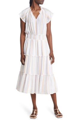 Rails Amellia Stripe Linen Blend Midi Dress in Merida Stripe
