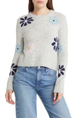 Rails Anise Floral Crewneck Sweater in Grey Multi