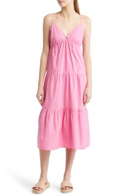 Rails Avril Tiered Sundress in Hot Pink